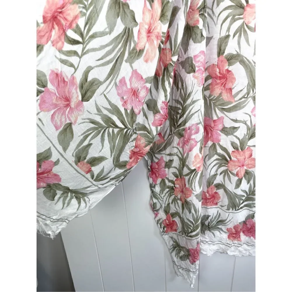 American Eagle AE Floral Chiffon Kimono‎ Swim Coverup Womens OS